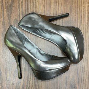 Silver Pumps Size 11